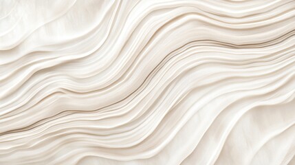 Obraz premium Abstract White Marble Texture with Smooth Wavy Lines