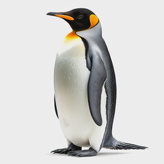 Obraz premium Isolated Penguin on White Background for Christmas Theme