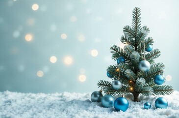 christmas background with christmas tree