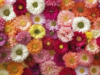 Vibrant Gerbera Daisies: A Colorful Floral Bouquet