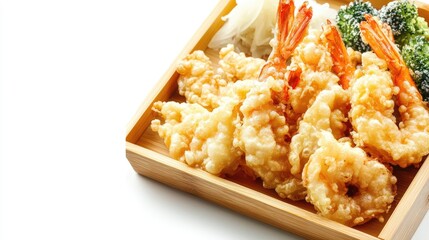 Crispy Deep Fried Shrimp Close Up Shot