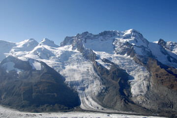 Schwärzegletscher, Breithorngletscher, Alpen, Walliser Alpen,  Schweiz