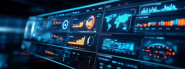 Obraz premium Predictive Urban Surveillance: A Glimpse into the Future of Crime Prevention.Concept of predictive policing, crime prevention, advanced technology, data-driven decision-making, public safety.