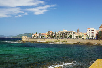 Old town of Alghero, Sardinia, Italy