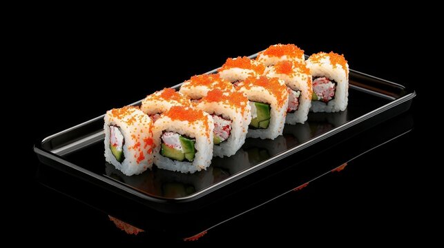 Stunning California Maki Sushi Rolls on Display