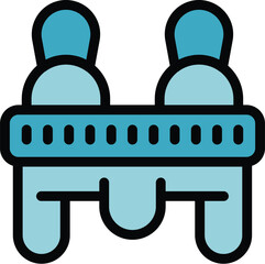 Double boiler pot cooking food steaming kitchenware culinary utensil icon