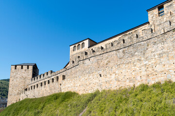 Obraz premium View of the Templar Castle in Ponferrada. Castilla y Leon - Spain