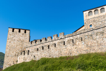 Obraz premium View of the Templar Castle in Ponferrada. Castilla y Leon - Spain