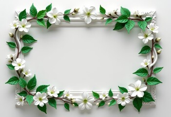 wreath of green leaves