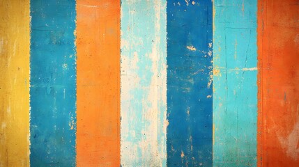 Colorful Abstract Texture in Bold Turquoise and Orange Hues