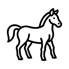 Obraz premium Icon of a horse, representing strength, freedom, and nature.