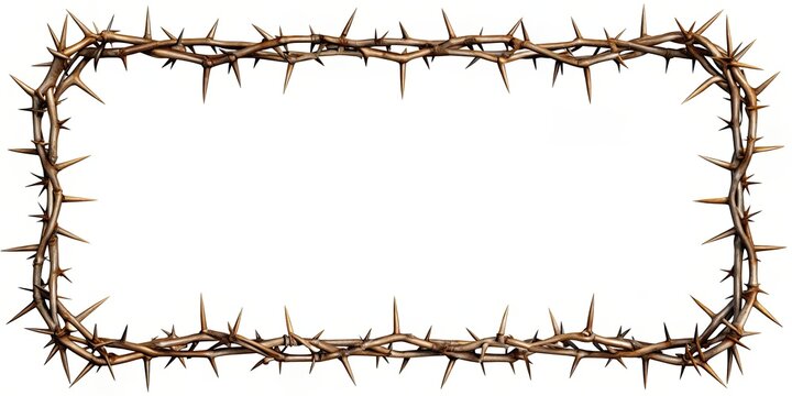 Eerie A4 frame with gothic thorns for spooky document borders, gothic, eerie, haunting, black, thorns, creepy, frame, A4, document