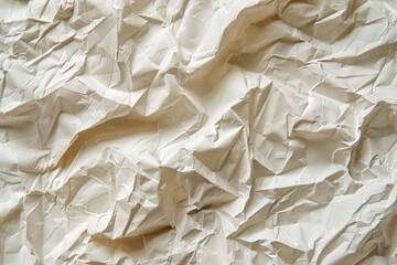 Obraz premium Abstract Wrinkled White Paper Texture