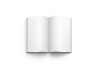 Fototapeta premium Realistic vector illustration of a closed white book isolated on a white background ideal for magazine or notebook templates and designs