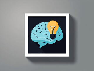 human brain illustration concept idea