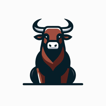 recommend clip art: bull logo illustration