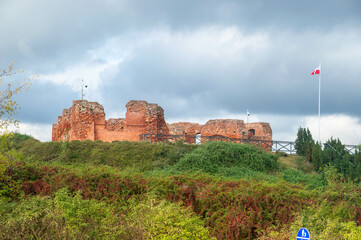 Ruins of Castle of the Dukes of Mazovia in Sochaczew.