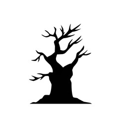 Halloween tree silhouette