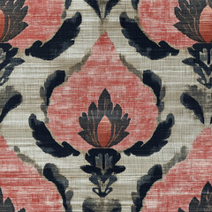 ikat seamless pattern