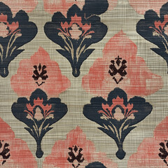 ikat seamless pattern