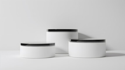 These sleek white containers with a minimalist design are perfect for contemporary home organization. They are available in three sizes, providing flexible storage options