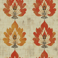ikat seamless pattern