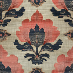 ikat seamless pattern