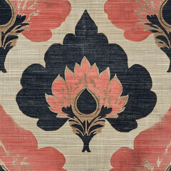 ikat seamless pattern