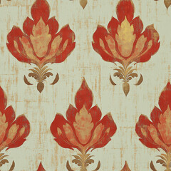 ikat seamless pattern