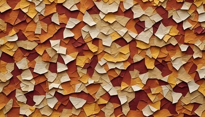 autumn leaves inspired paper collage