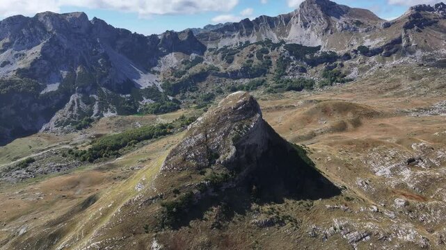 Aerial view of Durmitor National Park, UNESCO World Heritage Site, Montenegro