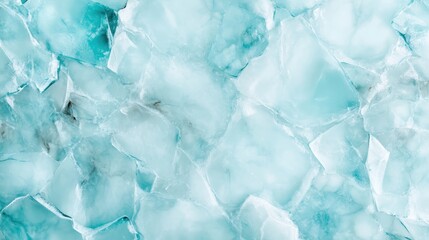 Obraz premium A detailed close-up view of frosty blue ice cubes stacked together, showcasing their crystalline texture and cool, refreshing appearance, evoking a sense of chill.