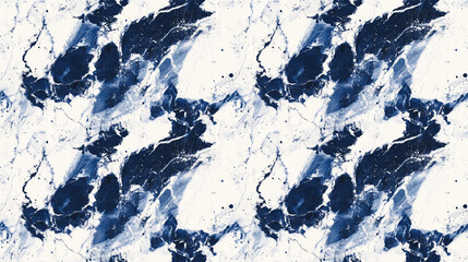 Fototapeta premium Modern marble background design featuring a seamless pattern of indigo marbling with splash paint effects perfect for stylish decor and artwork