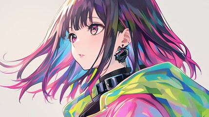 Naklejka premium アニメスタイル japanese anime style