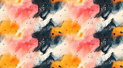 Colorful marble ink seamless pattern featuring abstract black marble texture for stylish backgrounds and wallpapers