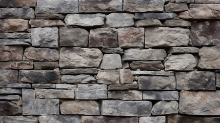 Obraz premium Detailed stone wall background with a rugged, uneven surface and natural stone variations adding character