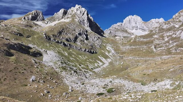 Aerial view of Durmitor National Park, UNESCO World Heritage Site, Montenegro
