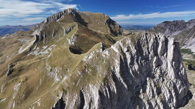 Aerial view of Durmitor National Park, UNESCO World Heritage Site, Montenegro