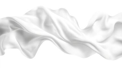 Fototapeta premium Soft white cloth are simple yet elegant for graphic design or wallpaper.