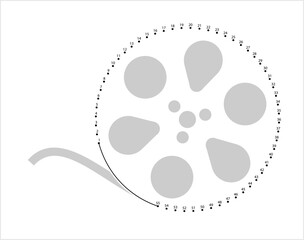 Film Reel Icon Dot To Dot Y_2411001