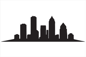 Fototapeta premium Boston Skyline Silhouette Print, Minimalist Boston Cityscape Silhouette Art vector