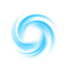 Air effect сircle vortex PNG, spiral airflow effect, circle winter air - isolated transparent design element