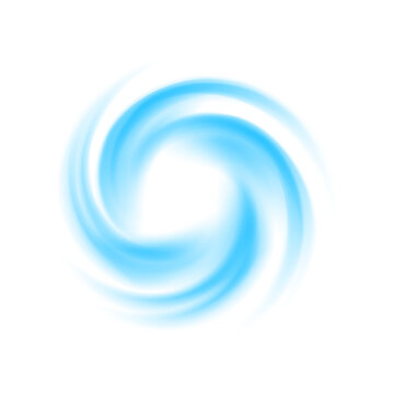 Air effect сircle vortex PNG, spiral airflow effect, circle winter air - isolated transparent design element