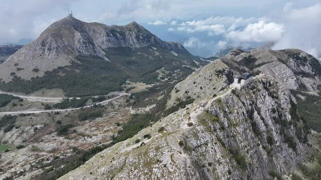 Aerial view of Lovcen National Park, Lovcen, Montenegro