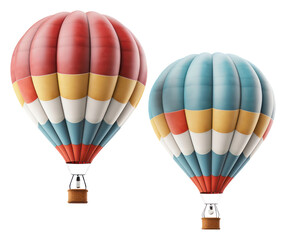 Naklejka premium PNG A Pair of Hot Air Balloons balloon aircraft vehicle.