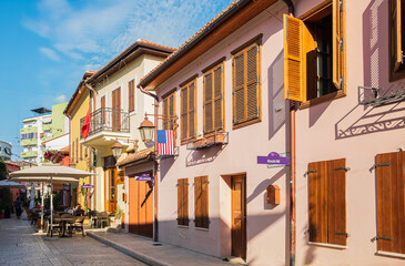 Historic center of old town in Vlore Albania. Travel destination. © Elena_Alex