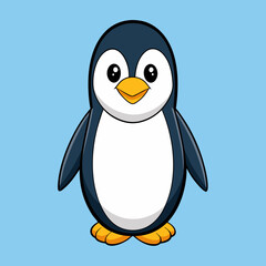 Obraz premium business illustration of a flat penguin