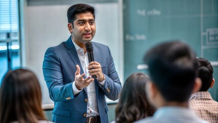 Interactive Q&A with Students – Indian speaker answering questions from the student audience.	
