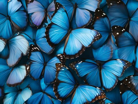 モルフォ蝶 標本 Morpho didius THEGREAT BLUE