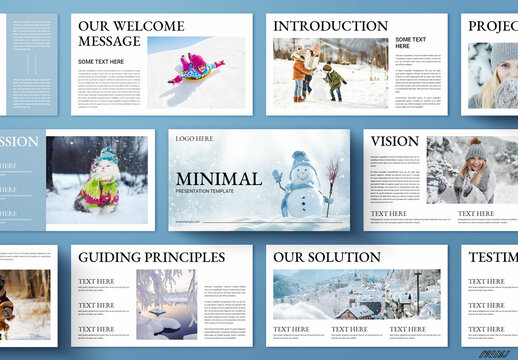 Winter Presentation Design Template